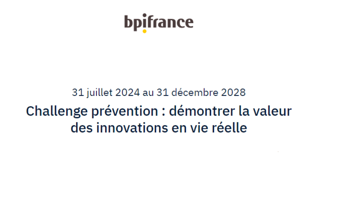 Challenge prévention - démontrer la valeur des innovations en vie réelle