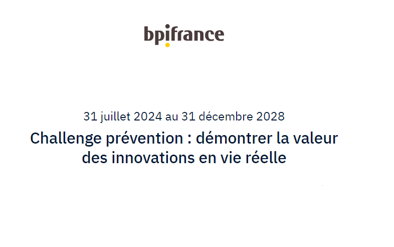 Challenge prévention - démontrer la valeur des innovations en vie réelle